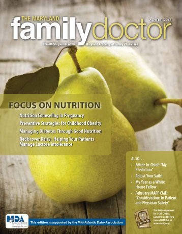 FOCUS ON NUTRITION - Maryland Academy of Family Physicians