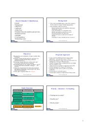 The Pilot Project Proposal - ESA Space Weather Web Server