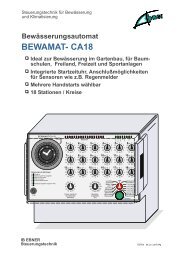 Bewässerungsautomat BEWAMAT- CA18 - ANDO Technik Gmbh