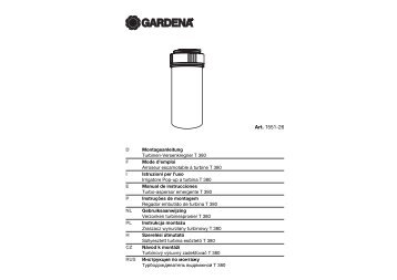 OM, Gardena, Turbinen-Versenkregner T 380, Art 01551-26, 2006-12