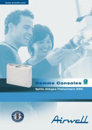 Gamme Console splits Allèges Plafonniers SXN