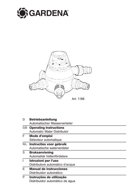OM, Gardena, Automatisk Vattenfördelare, Art 01198-20, 2011-05