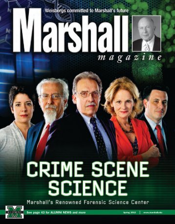 Cover Story - Marshall University Forensic Science Center