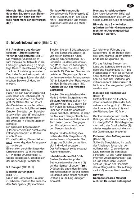 Gardena Gartensauger Mit