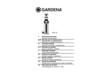 OM, Gardena, Getriebe-Versenkregner, Art 01546-20, 2001-02