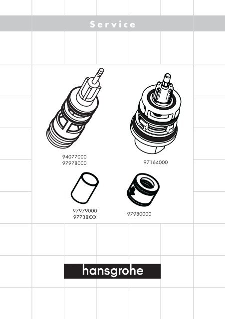 Service instruction ( Diverter ) - Hansgrohe