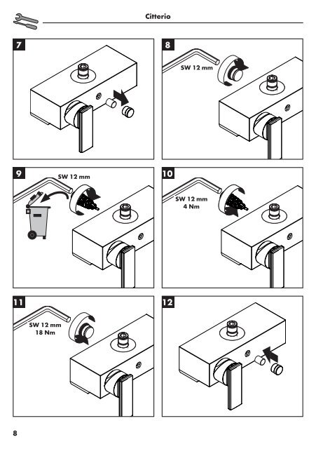 Service instruction ( Diverter ) - Hansgrohe