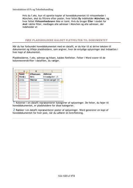 Introduktion til Pc og Tekstbehandling