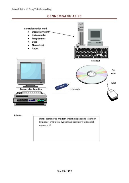 Introduktion til Pc og Tekstbehandling