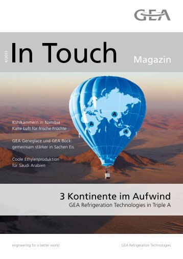 Magazin 3 Kontinente im Aufwind - GEA Refrigeration Technologies