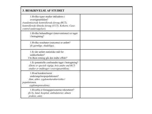 Vurdering af systematiske oversigtsartikler og kliniske guidelines