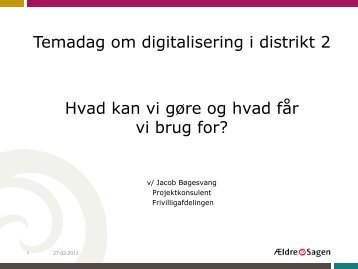 Indlæg Jacob Bøgesvang - Ældre Sagen