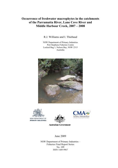The freshwater macrophytes of - Fisheries Reports