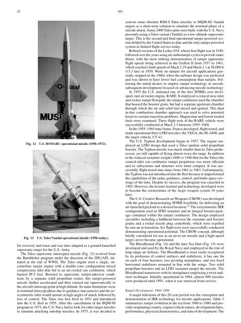 A Century of Ramjet Propulsion Technology Evolution - Faculty of ...