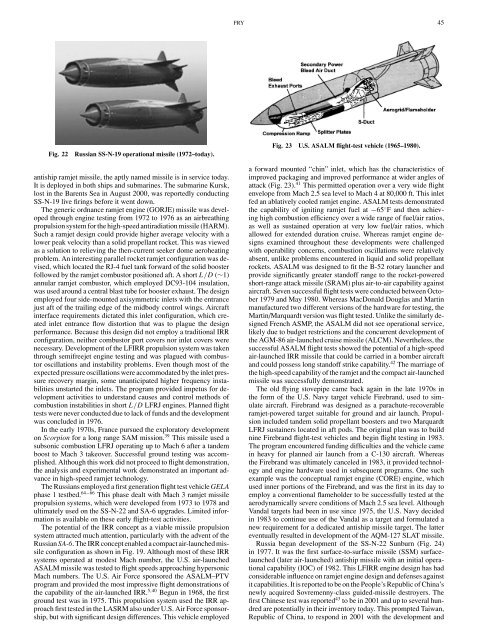 A Century of Ramjet Propulsion Technology Evolution - Faculty of ...