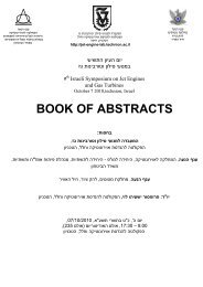 BOOK OF ABSTRACTS - Faculty of Aerospace Engineering - הטכניון
