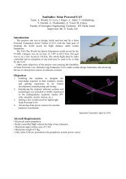 SunSailor: Solar Powered UAV - Faculty of Aerospace Engineering