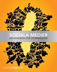 Handbok i Sociala medier - Sveriges Radio