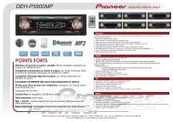 Fiche Produit DEH-P5800MP - Pioneer Tuning