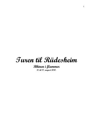 Rudesheim - Ældre Sagen