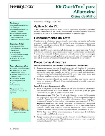 Instruções Detalhadas - EnviroLogix