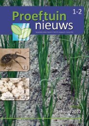 Inhoud 2012 - Proeftuinnieuws