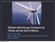 Offshore Wind Energy: Prospects for Florida and the Gulf of Mexico