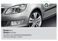 ŠKODA Rapid Navodila za uporabo - Media Portal - škoda auto