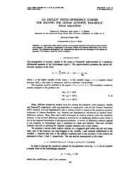 An explicit finite-difference scheme for solving the ocean acoustic ...