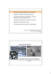 Présentation PowerPoint - Ecologie & Evolution