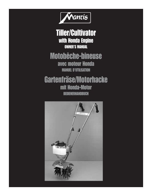 Tiller/Cultivator - Mantis