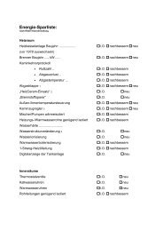 Checkliste der Energieeinsparung: - Die Haus-Klinik