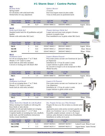 Catalogue Complete - Ideal Security Inc.