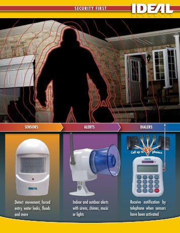 to view Ideal Security's Home Security Items Brochure