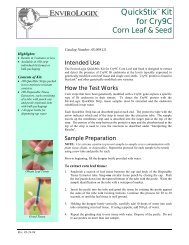 Product Insert - Leaf & Seed - EnviroLogix