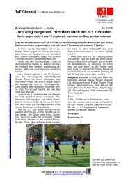 Spielbericht TaF U17 - FC Ingolstadt 04 II - Archiv - TaF Glonntal
