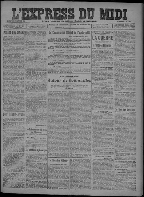 24 janvier 1915 - Bibliothèque de Toulouse