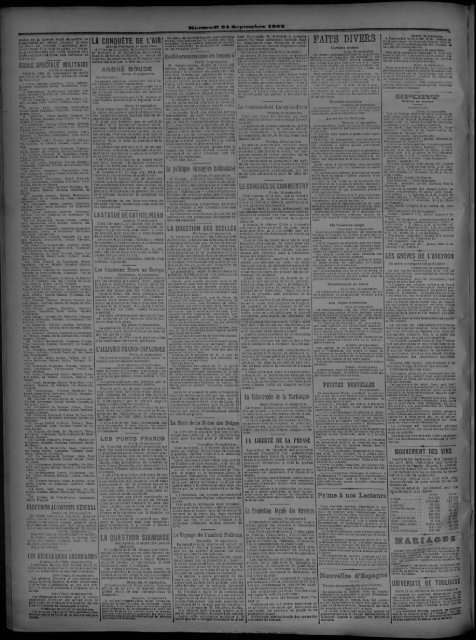 24 Septembre 1902 - Bibliothèque de Toulouse