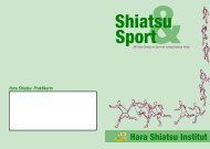 Shiatsu im Sport