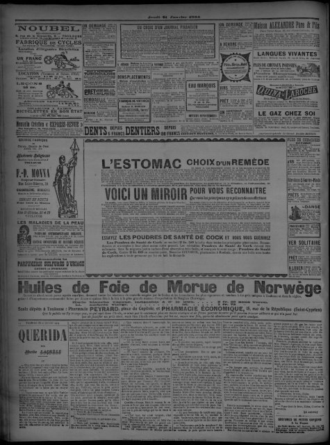 21 janvier 1904 - Bibliothèque de Toulouse