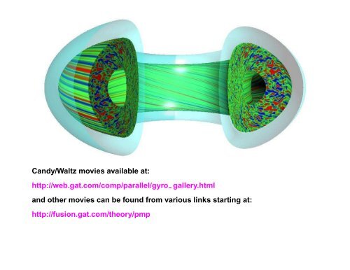 introduction to gyrokinetic and fluid simulations of ... - Our Home Page