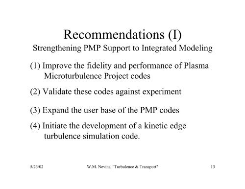 introduction to gyrokinetic and fluid simulations of ... - Our Home Page