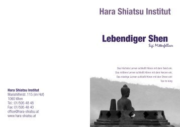 Lebendiger Shen - Hara-Shiatsu Institut