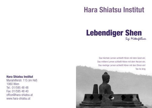 Lebendiger Shen - Hara-Shiatsu Institut
