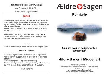 Pc-hjælp Ældre Sagen i Middelfart
