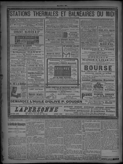 29 juin 1909 - Bibliothèque de Toulouse
