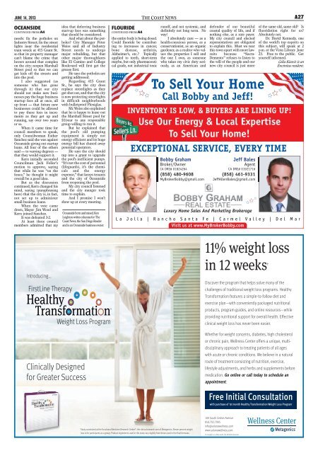 The Coast News, June 14, 2013