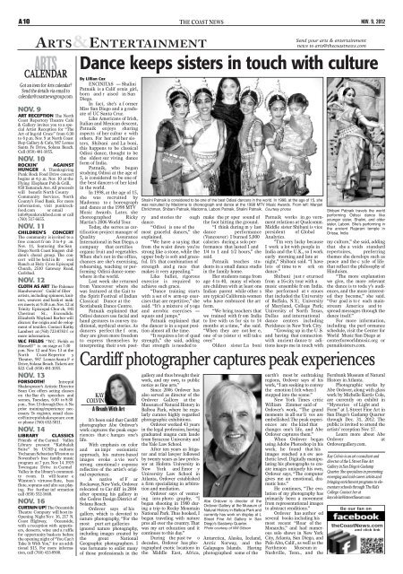 The Coast News, Nov. 9, 2012