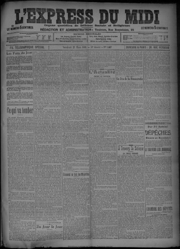 27 Mars 1908 - Bibliothèque de Toulouse