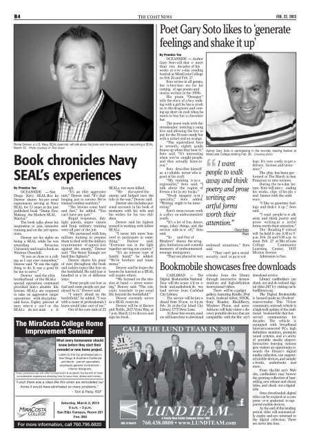 The Coast News, Feb. 22, 2013